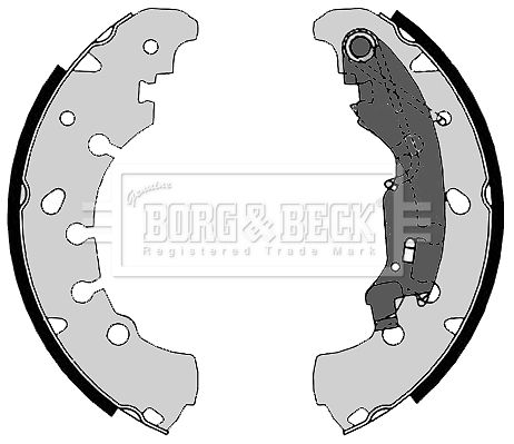 BORG & BECK stabdžių trinkelių komplektas BBS6364